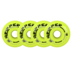 Labeda Roller Hockey Wheels Gripper White/Yellow 76A 83A 76mm 80mm HILO