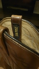 Vintage Dan Post Men’s 9D Brown Leather Western Cowboy Boots Pointed Toe Pull-On