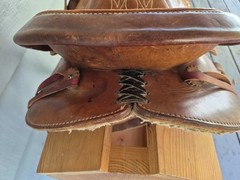 Simco Western saddle and stand