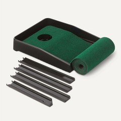 Retailer Basics Golf Putting Mat Auto Ball Return Built-In Alignment Guides