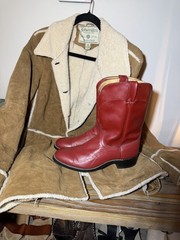 Vintage Laredo Red Leather Cowboy Boots 8.5 D Western Pull On Men’s 7917 VGUC