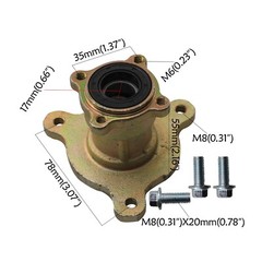 32in Rear Axle kit 6in Wheels Front Steering Assembly Brake Fit ATV Quad Go kart