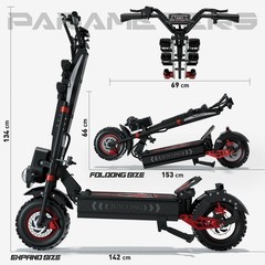 ZIPPYGO NFC Off-Road Electric Scooter for Adults 10000W Dual Motor 55MPH 75Miles