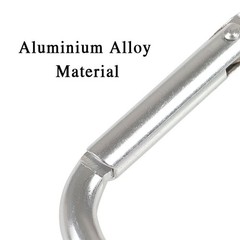 50-200 PCS Aluminum Carabiner D Shape Spring Clip Snap Key Hook Keychain Buckle