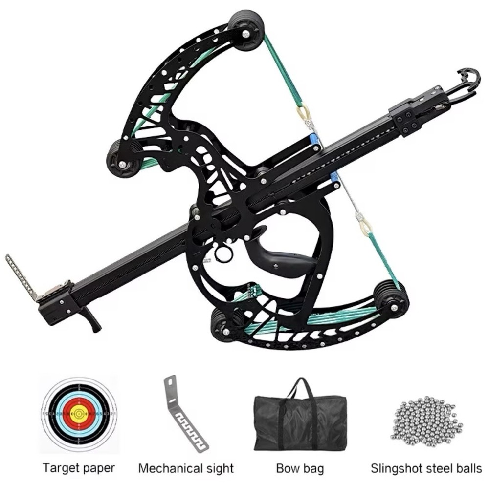 Metal Compound Bow With 50 Round Capacity For Target Shoot And Hunting