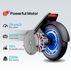 350W ELECTRIC SCOOTER LONG RANGE 30KM 25KM/H HIGH SPEED FOR ADULT APP CONTROL