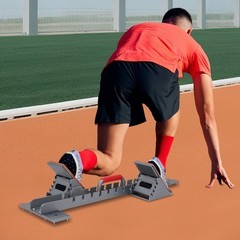 9.44*35.43in Silver& Grey Aluminum Alloy& Rubber Running Track Blocks