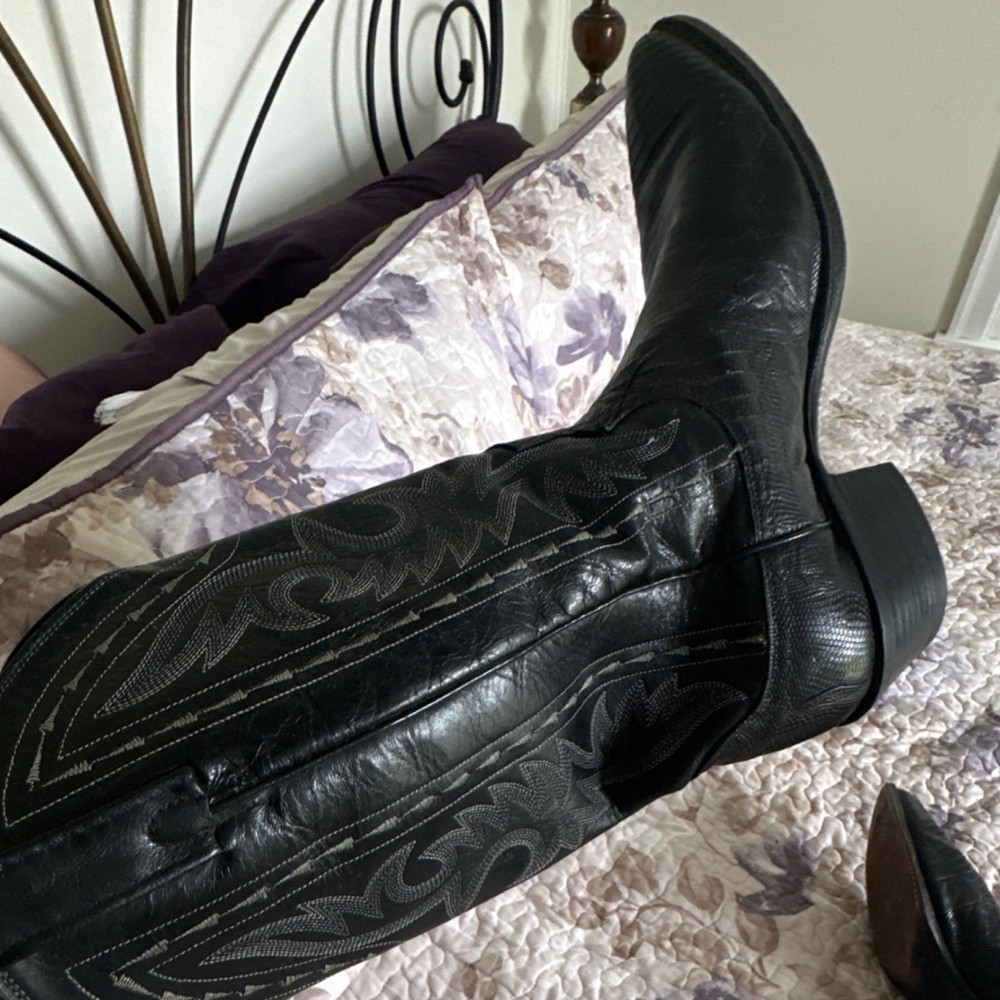 Dan Post Men’s Black Western Cowboy Boots Size 10 MPN 1076731