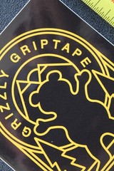 GRIZZLY Skateboard Griptape Bear Mountains Black Z47A OG Skateboarding STICKER