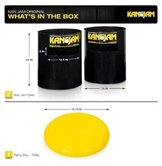 New Kan Jam Disc Toss Game Outdoor Activity Backyard Beach Park W/AirGlow Disc