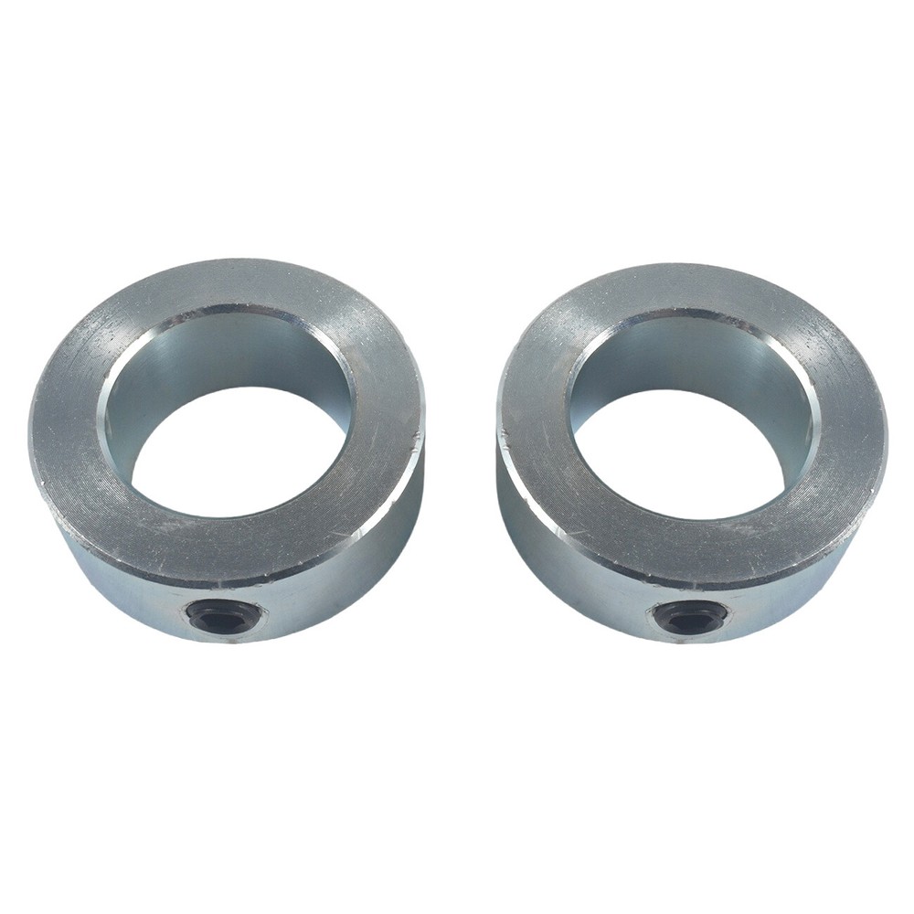 1″ Bore Solid Steel Zinc Plated Shaft Collars Set Screw Style (2PCS)