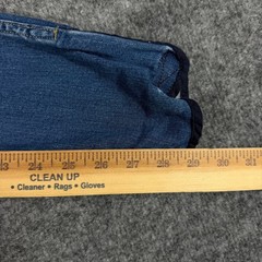 Goode Rider Jeans Equestrian Breeches Womens 26L Blue Cotton Knee Patch GUC