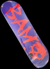RARE ZERO x BAM III Purple Red Blood Font 8.25 Skateboard Deck Margera CKY NEW