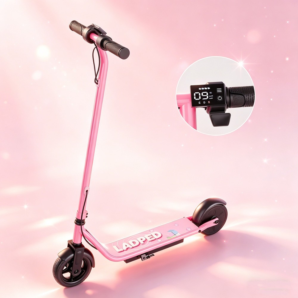 Ladped Kids Electric Scooter , 250W Motor, Max 9MPH , 6.5’’ Tire, LED Display~