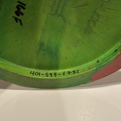 Vibram Disc Golf 170g Medium Rubber O Lace!! Used OOP Green & Red