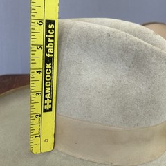 Vintage Stetson Tom Mix Cowboy Hat Silverbelly 1940s 50s Bucking Bronco 7 1/8”