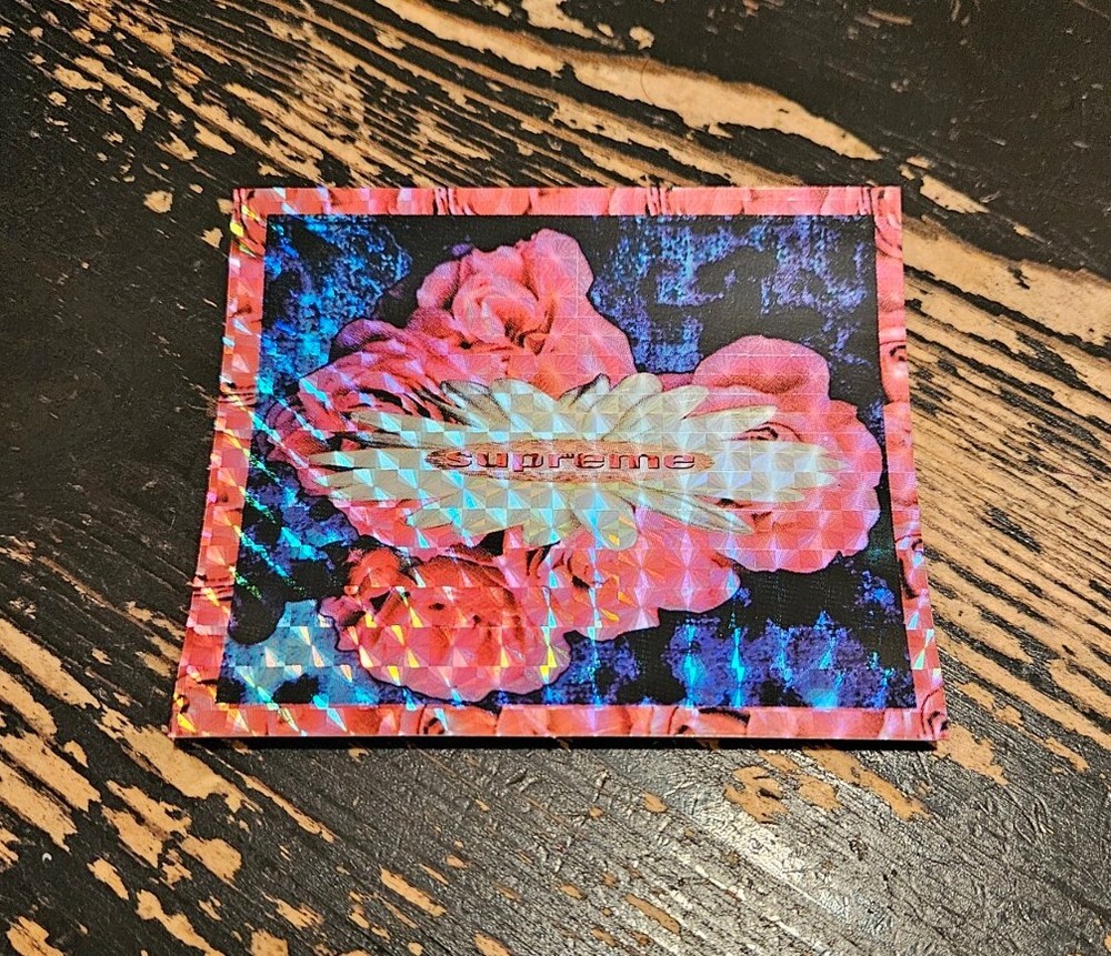 Supreme Holographic Bloom Flower Sticker FW17 + FREE SURPRISE