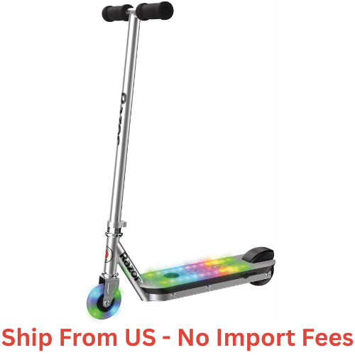 Razor Color Rave Electric Scooter-Colorful Light-Up Deck, up to 7.5 mph, Ages 6+