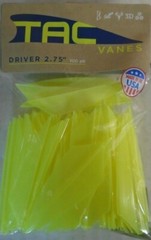@NEW@ 100- TAC Vanes Driver 275! Yellow 2.75″ MADE IN THE USA
