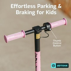 Lightweight GKS Mini Scooter for Kids 6-12 with Anti-puncture Tires & 150W Motor