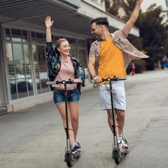Adult Electric Scooter 8.5»Solid Tire 350W Powerful Motor Max Speed