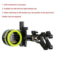 5 Pin Compound Bow Sight 0.019″ Micro Adjust 4X 6X 8X Lens Archery Hunting RH LH