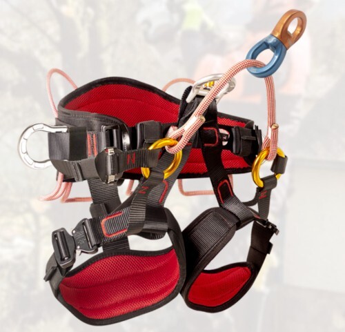 Climbing Half Body Harness Rope Arborist Saddle Tree Bridge Caving Rescue-