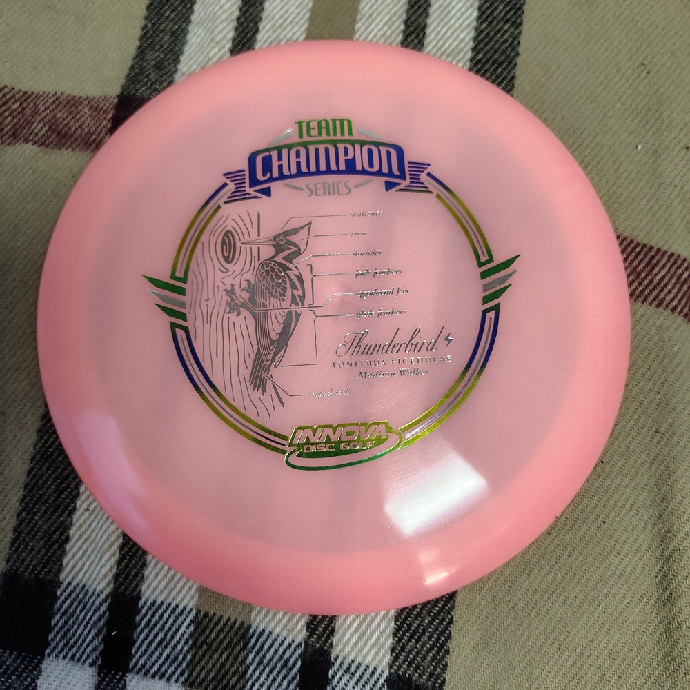 Rare 2019 Madison Walker Color glow Champ Thunderbird Disc Golf Frisbee Innova