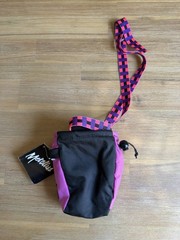 Metolius Small Rock Climbing Comp Chalk Bag Purple Synthetic Fur Liner