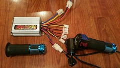 24V – 500 Watt Controller and Digital throttle (Brushed Motor) Ebike Scooter