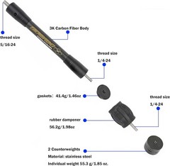 Bow Stabilizer for Compound Bow, Stabilizer Kit, 6″ 8″ 10″ 12″ 15″, Archery B…