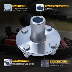 4 Lug 1″ Live Axle Adapter Hub for Go Kart Cart ATV Quad Trailer – 4″ x 4″