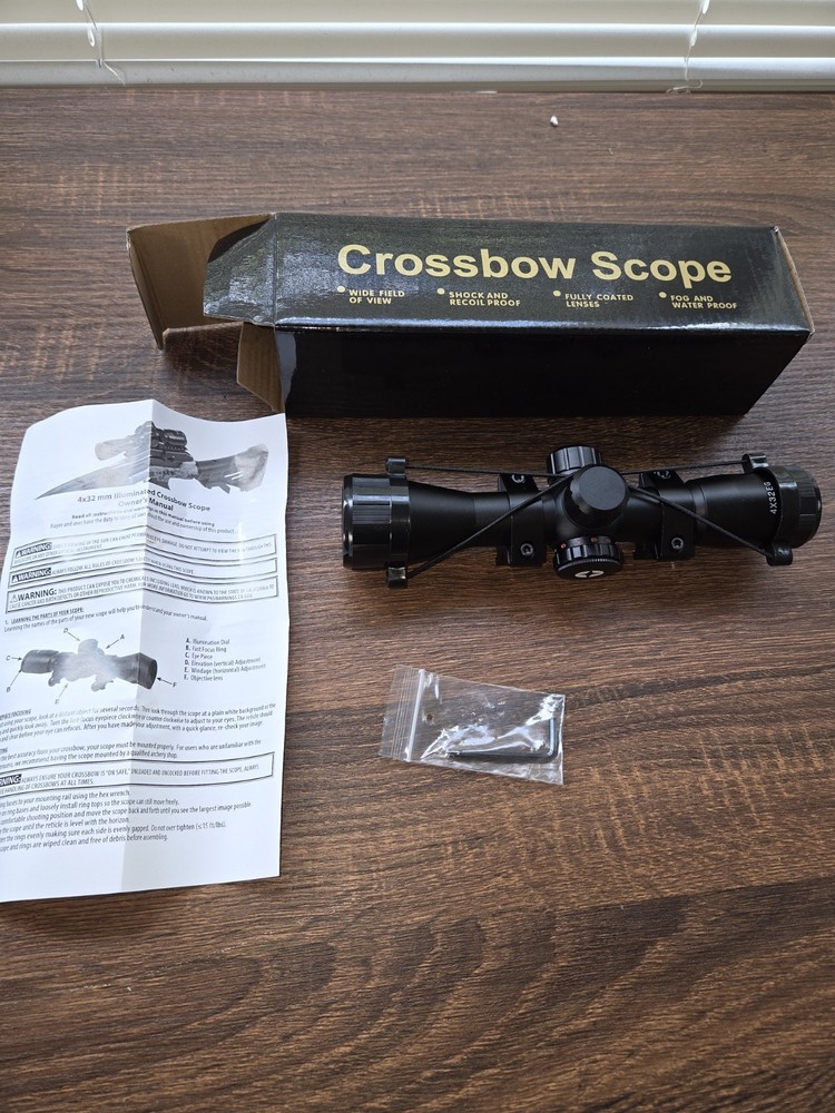 Crossbow Scope 4×32 Lighted Reticle – New In Box