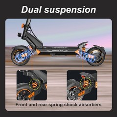 APP Control Adults Electric Scooter 52V/20.8AH 800W 50km/h Dual Suspensation LED