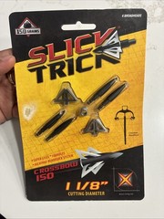 Slick Trick Broadhead XBow Trick 1 1/8″ Fixed 4 Blade 150 Grain 4 Pack 5540