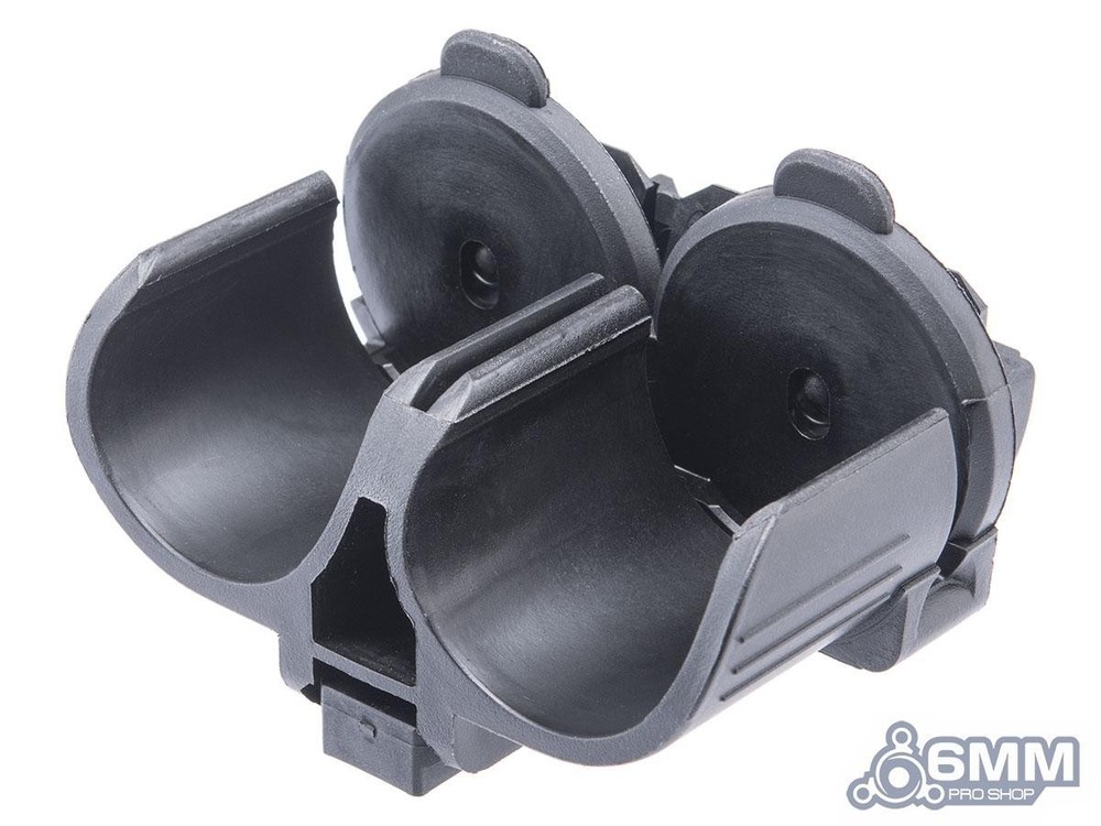 6mmProShop Airsoft Compact Rail-Mount Grenade Launcher Double Launcher Replica