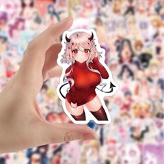 100 Pack Anime Girls Sexy Waifu Woman Stickers Hentai Bomb Laptop Dope Decals