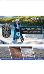 2.50-10 Dirt Bike Tire Street Tire Compatible with 14×2.50 14×2.5 60/100-10 ebik