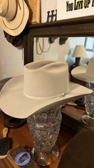 Stetson Rancher Mist Grey Western Hat 6X WF Size 7 3/8 4″ Brim
