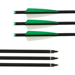 20″ Carbon Crossbow Arrows Crossbow Bolts 3X Lighted Nocks Archery Bow Shooting
