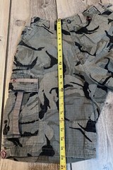 Mens Fort Bragg Shorts By Dye Precision, Olive/Black Camo, RipStop Cotton Sz 28