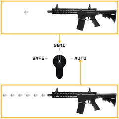 ArmyBoy Crosman R1 CFAR1B Full-Auto CO2 BB Gun Rifle Bundle – Ready-To-Shoot-Kit