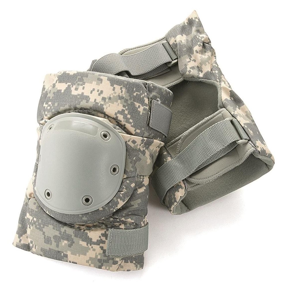 NIB US ARMY MILITARY BIJAN’S KNEE PADS ACU COMBAT TACTICAL HARD CAP Large