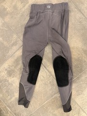 Noble Outfitters Women’s Gray/Black Knee Patch Riding Breeches