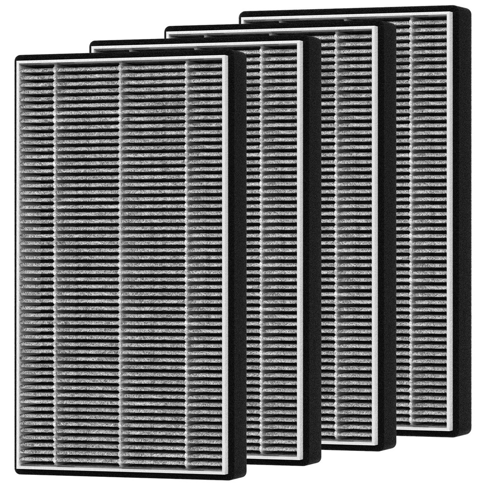 4 Packs F1 Mixed HEPA Carbon Replacement Filter Compatible with 3M Filtrete R…