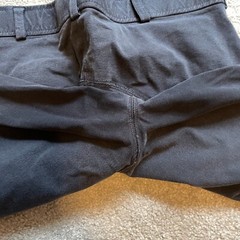 Dover Saddlery Breeches Womens 26 Black Zip Equestrian Knee Patch Riding Pockets
