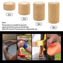 24pcs Self Adhesive Bandage Wraps, 2in 5 Yards, 12 Colors, Vet Wrap for Sport…