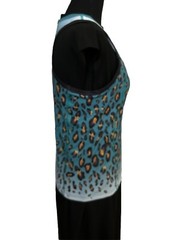 Triflare Animal Print Full Coverage Woman’s Sz L Sleeveless Running Triathlon