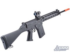 6mmProShop FAL Style Carbine Airsoft AEG Rifle w/ M-LOK Black