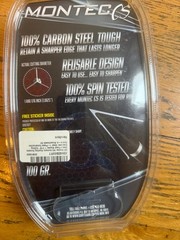 NEW – G5 Outdoors Montec 100 Grain Carbon Steel Broadheads – 3 Broadheads